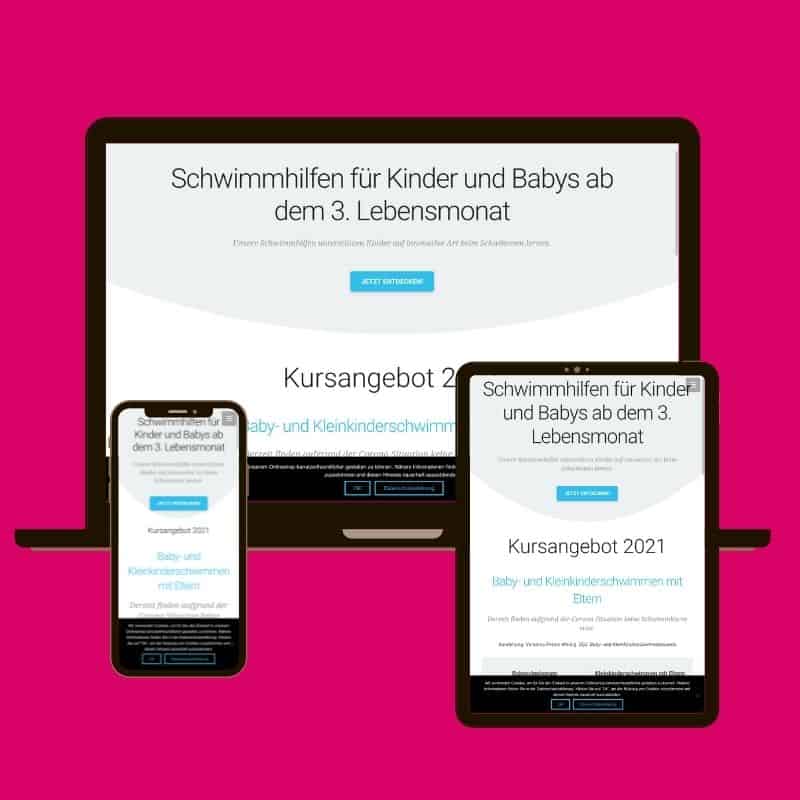 Onlineshop Schwimmhilfen Weidig - Webdesign E-deenreich