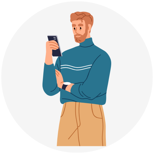 Websitebesucher-Typ gründlicher Gustav