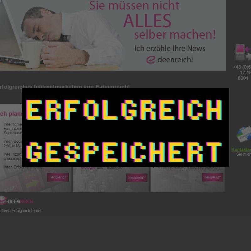 Erstes selbstgebautes CMS 2008